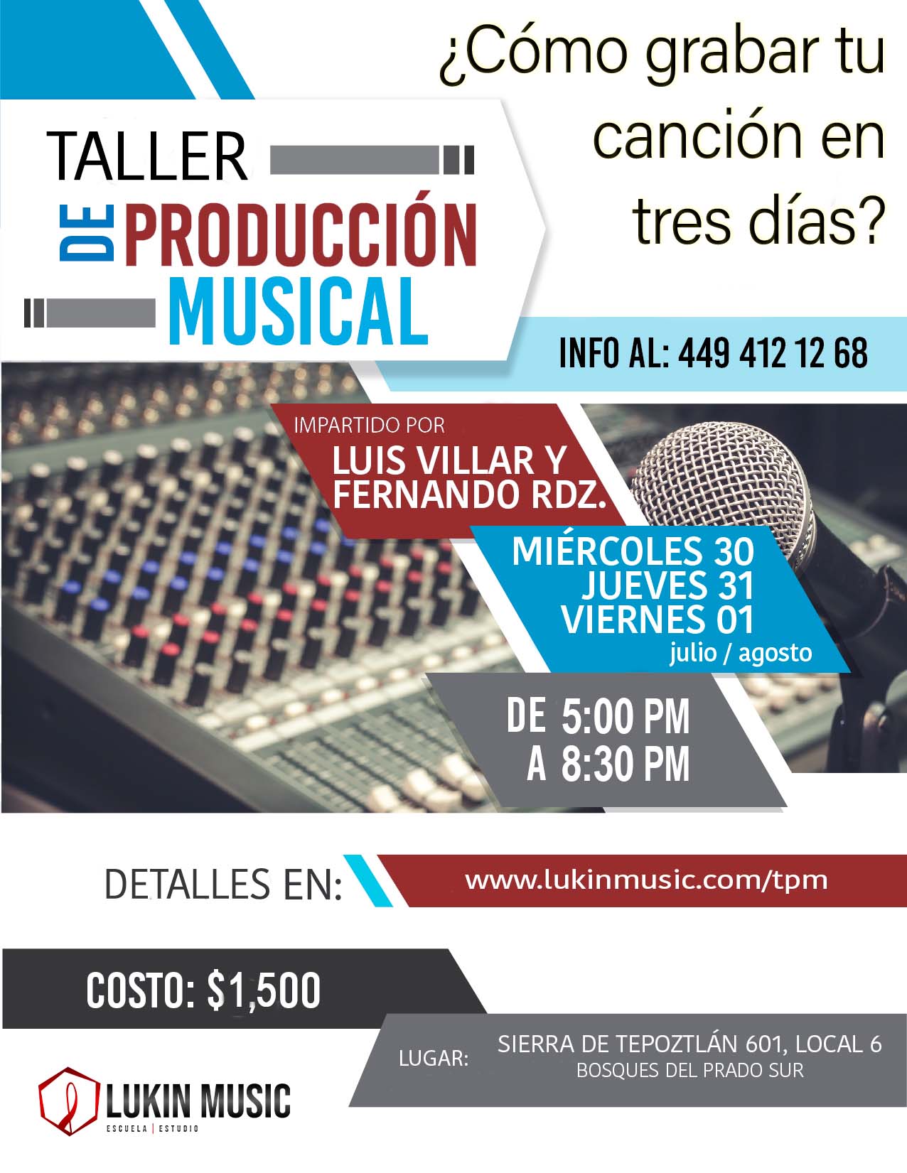 taller de producción musical