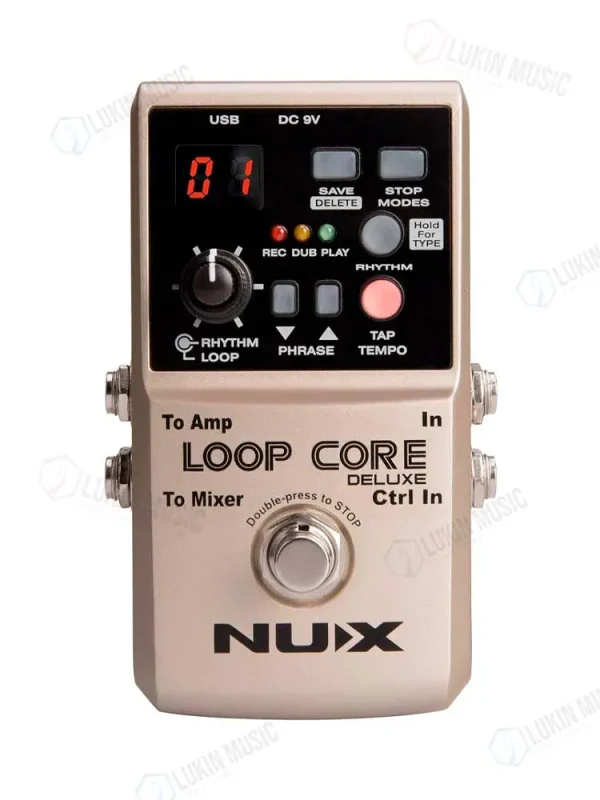 Pedal Nux Loop Core Deluxe + Footswitch para guitarra