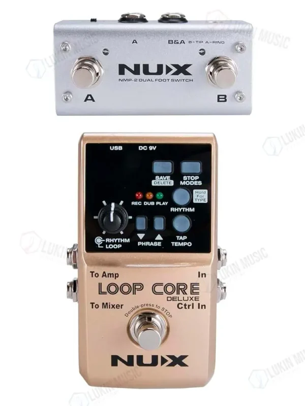 Pedal Nux Loop Core Deluxe + Footswitch para guitarra